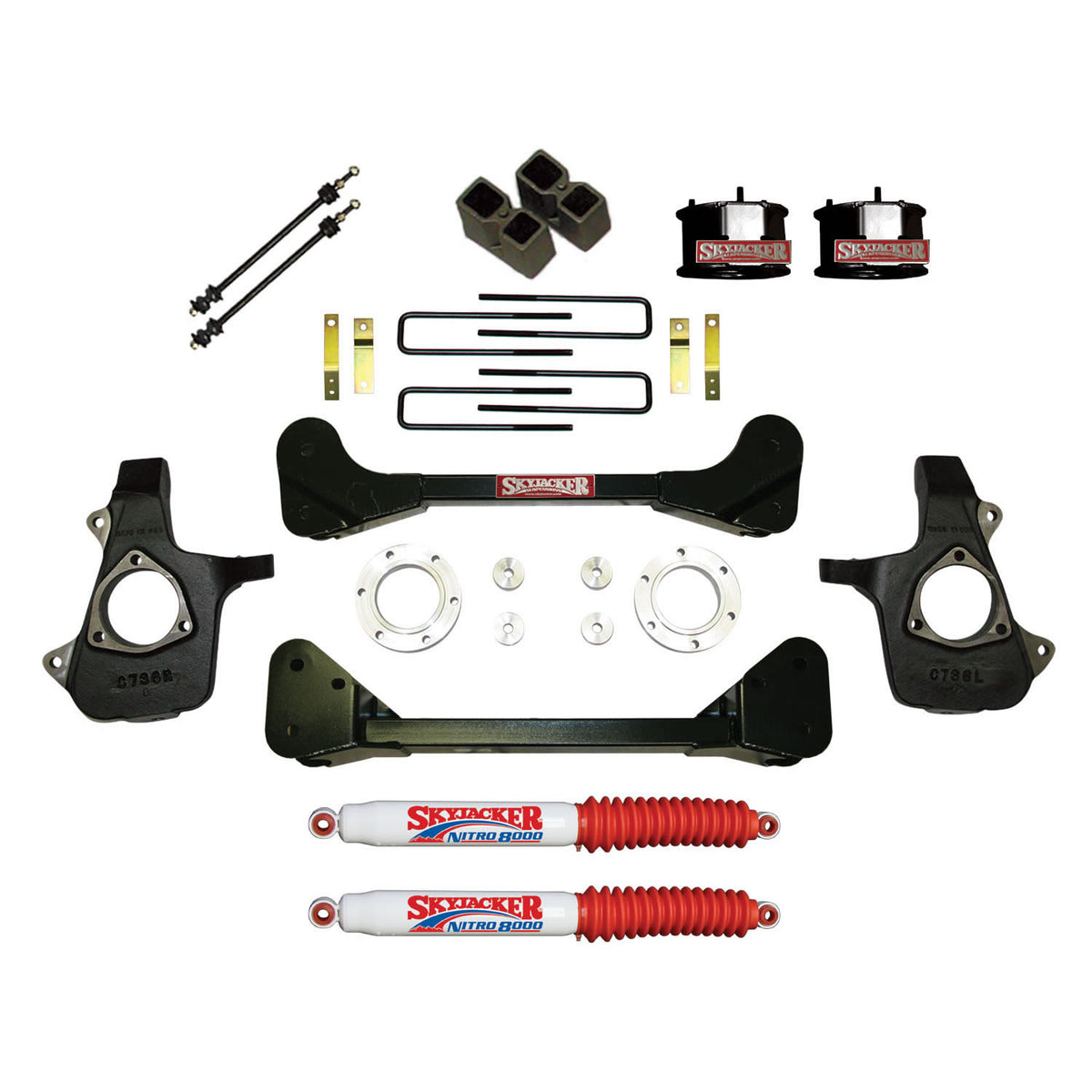 Skyjacker 4"KT,07-13 GM1500 SPCR,4NIT - C7360PK-N