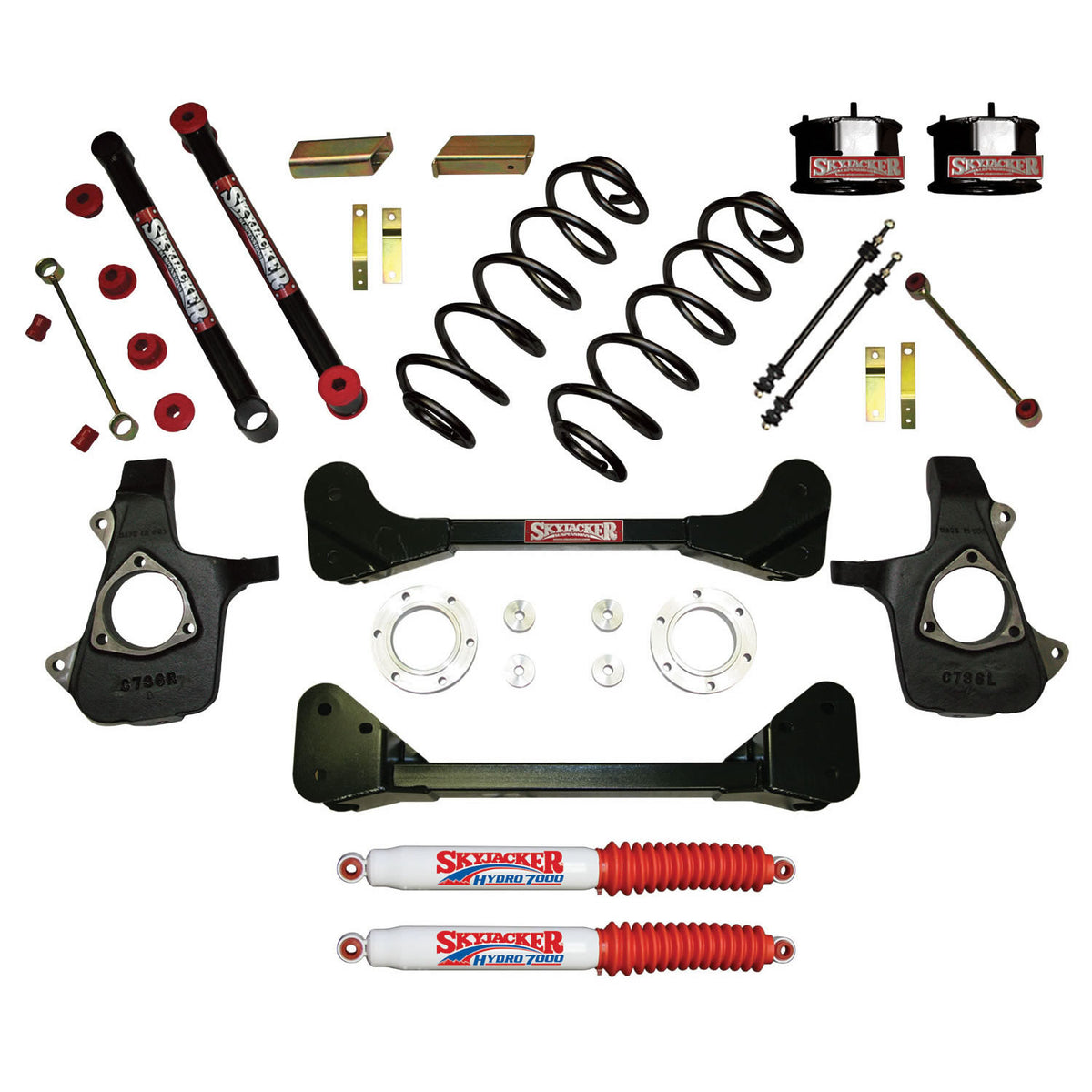 Skyjacker 4"KT,07-13 GM SUV,SPCR,4HYD - C7360SK-H