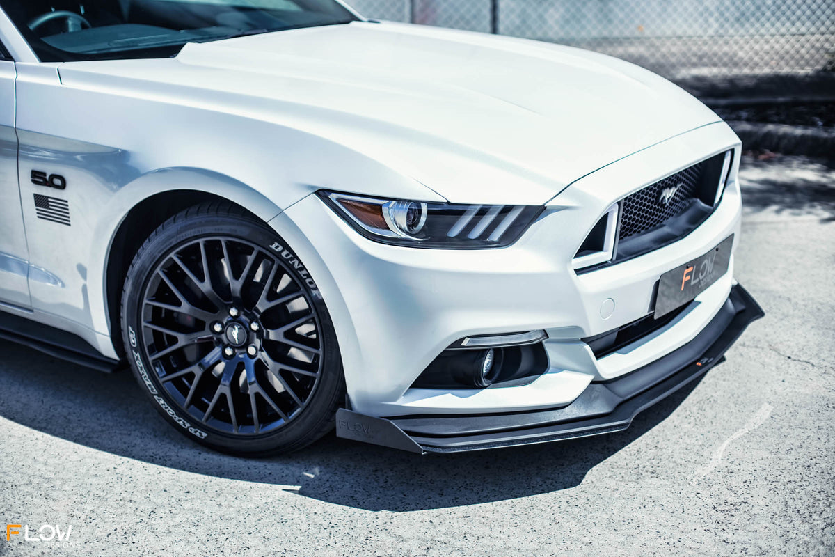 Flow Designs - GT Mustang S550 FM Front Lip Splitter