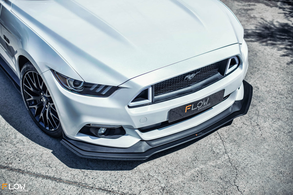 Flow Designs - GT Mustang S550 FM Front Lip Splitter