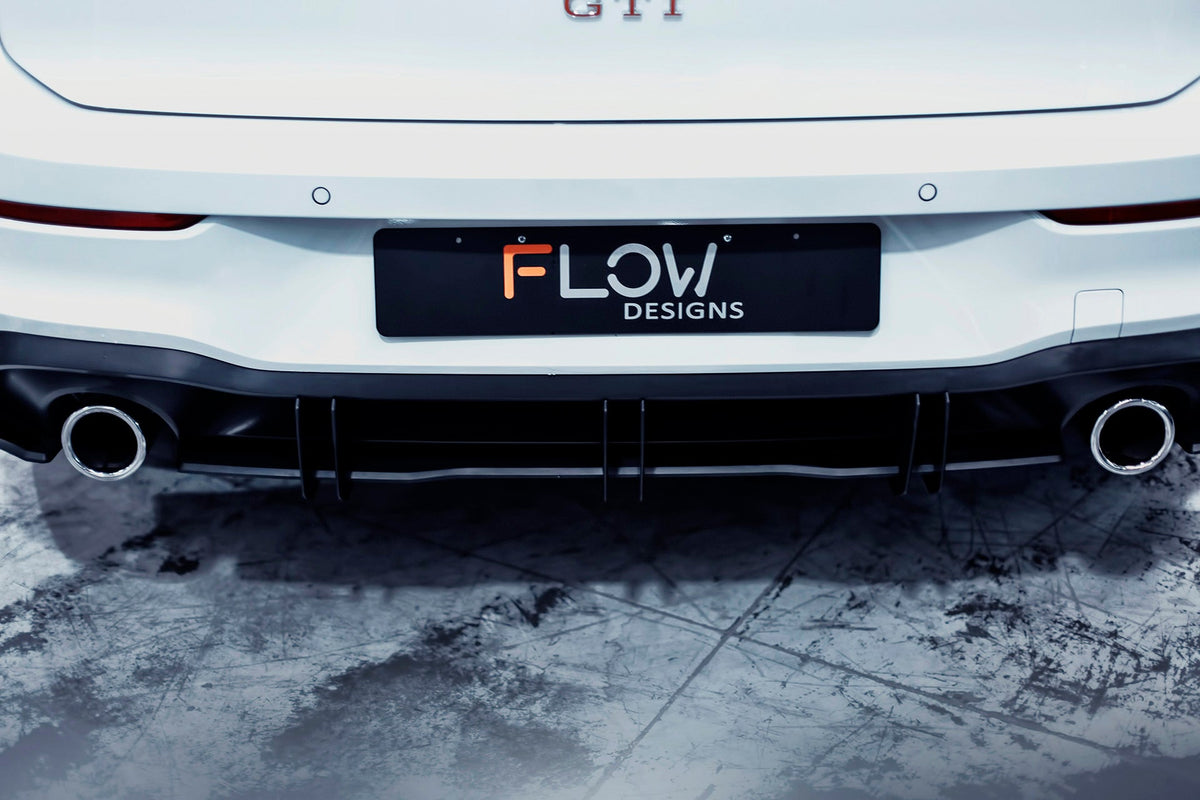 Flow Designs - MK8 Golf GTI Flow-Lock Rear Diffuser