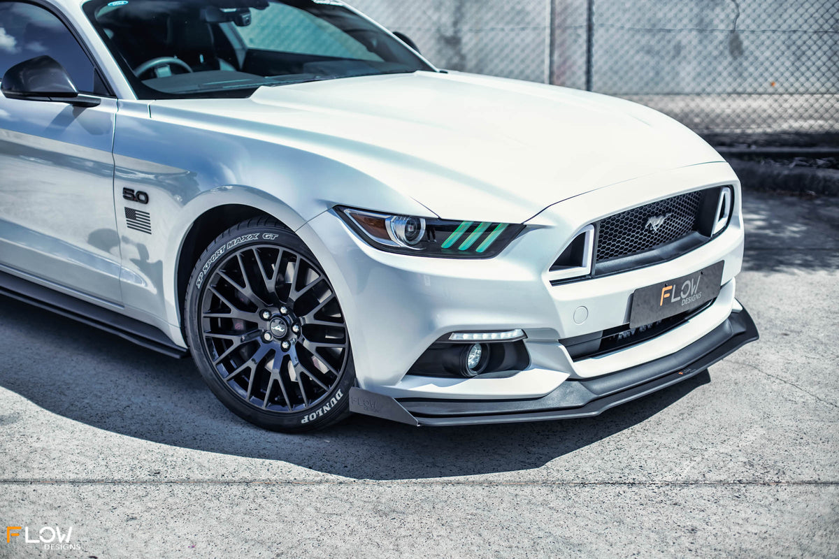 Flow Designs - GT Mustang S550 FM Front Lip Splitter