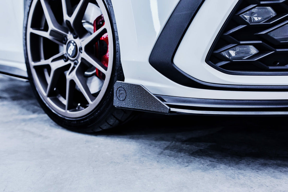Flow Designs - MK8 Golf GTI Front Lip Splitter &amp; Bumper Reinforcement Plate