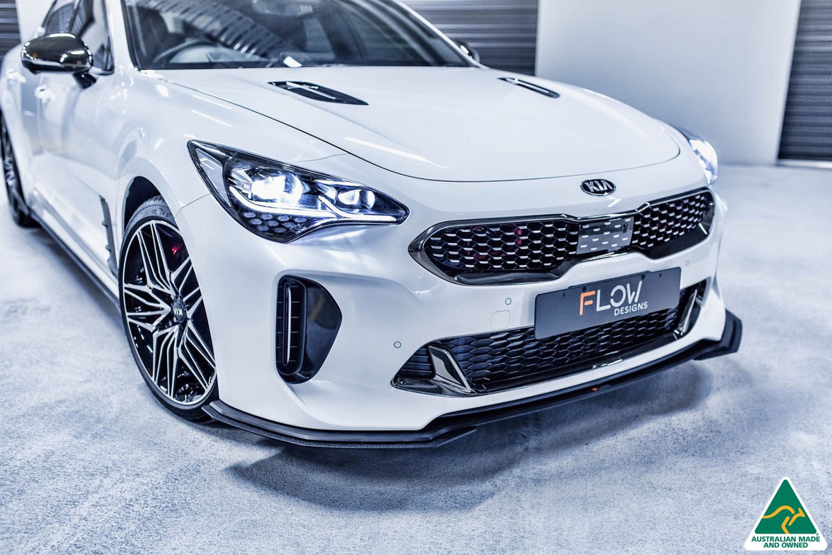 Flow Designs - Stinger CK GT Front Lip Splitter &amp; Bumper Reinforcement Brackets