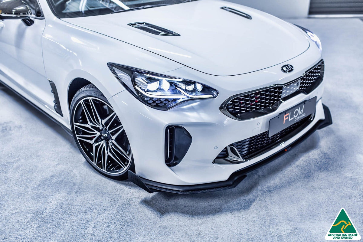 Flow Designs - Stinger CK GT 2021-2023 Front Lip Splitter &amp; Bumper Reinforcement Brackets