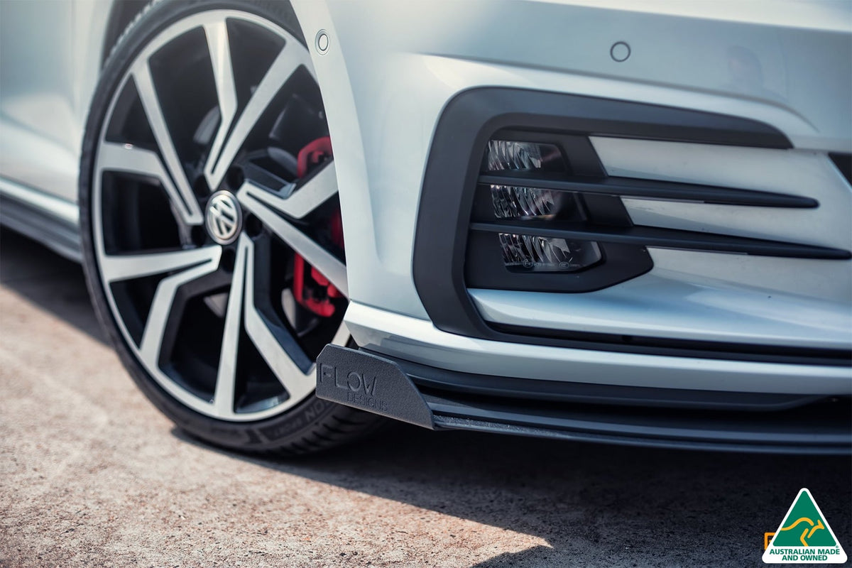 Flow Designs - MK7 Golf GTI Front Lip Splitter &amp; Bumper Reinforcement Bracket
