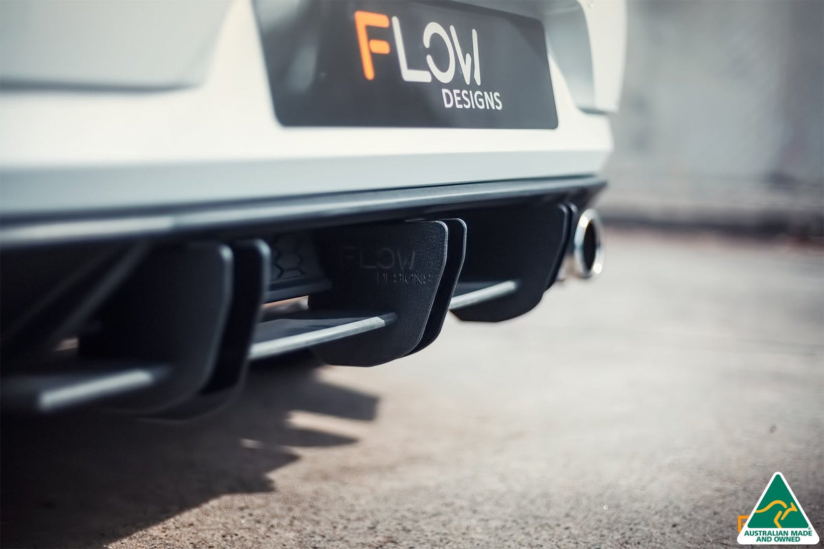 VW MK7.5 Golf GTI Rear Valance &amp; Flow-Lock Diffuser Fins | Flow Designs Australia