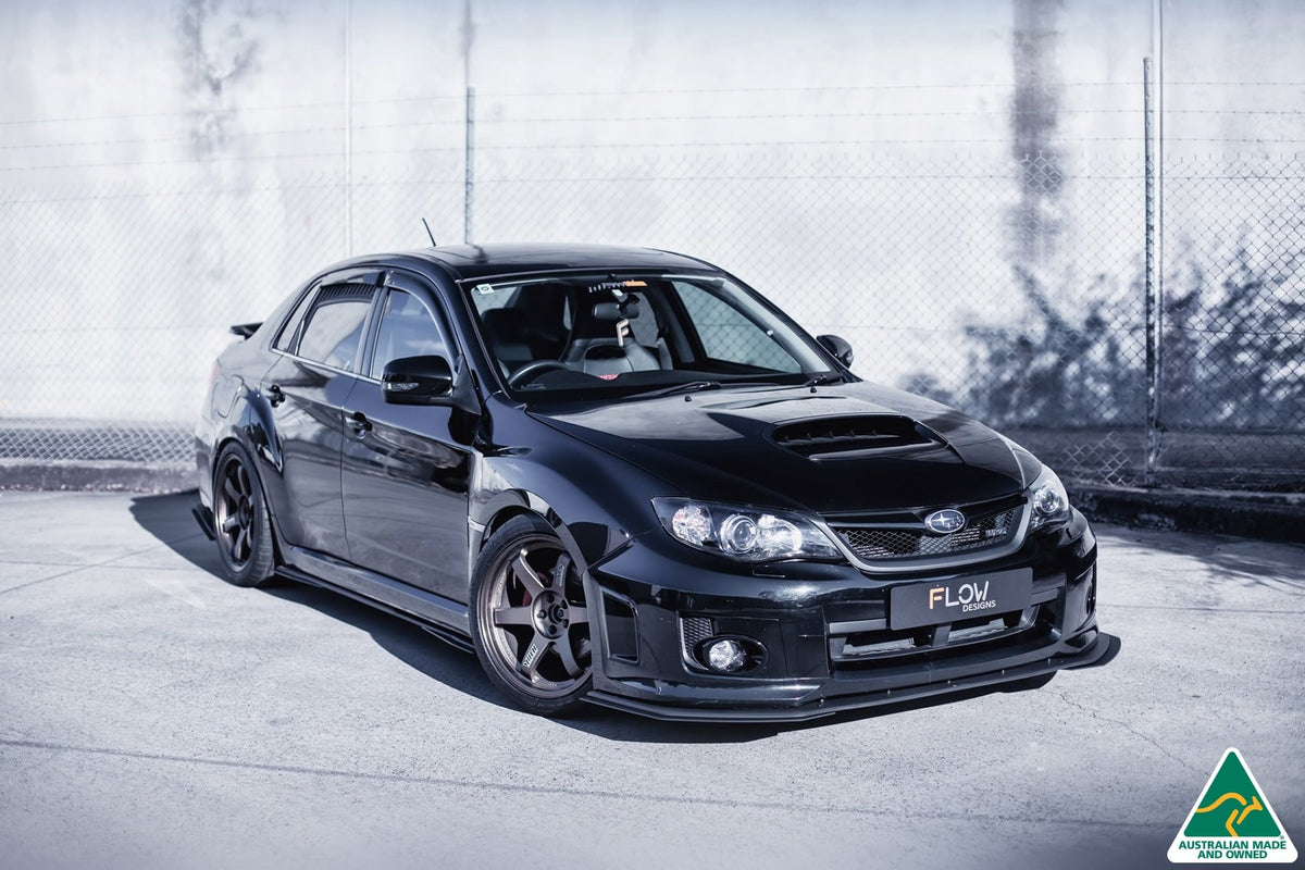 Flow Designs - Impreza WRX / STI G3 Sedan FL Front Lip Splitter Extensions (Pair)