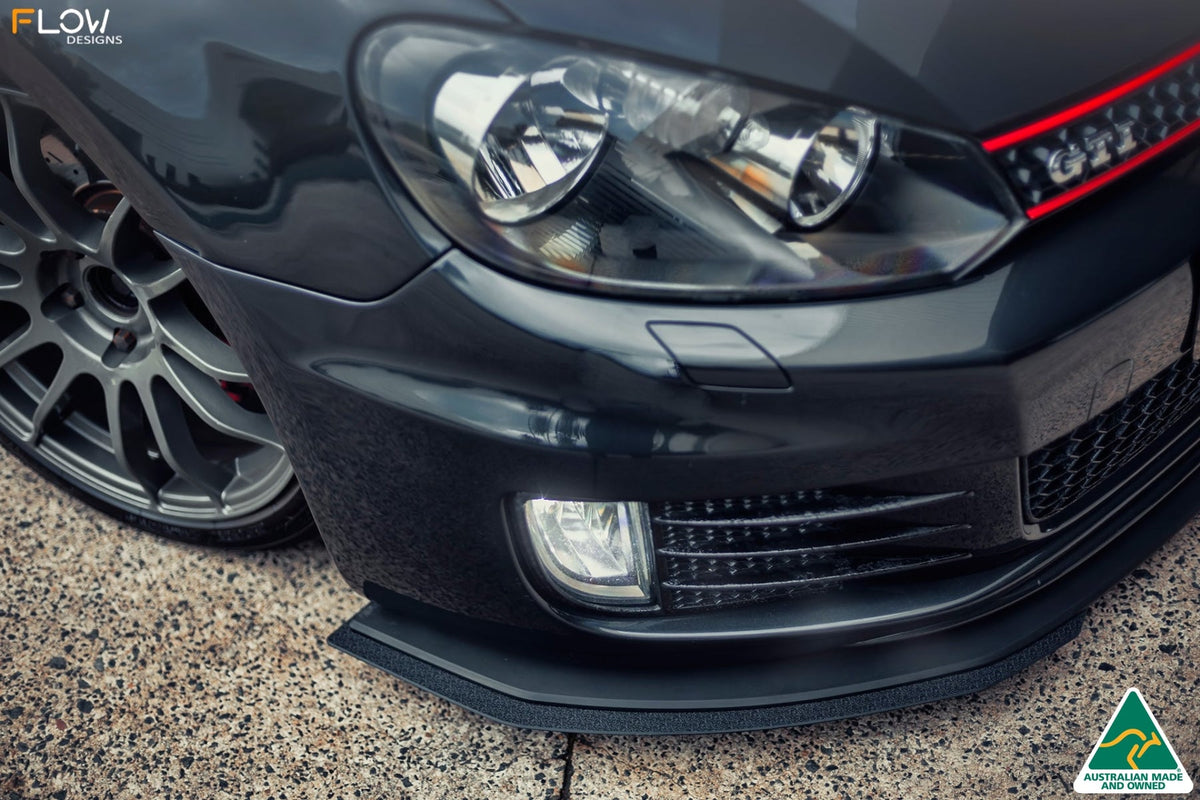 Flow Designs - MK6 Golf GTI Front Lip Splitter V3