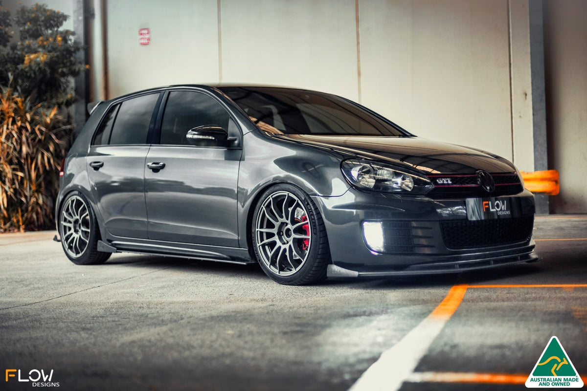 Flow Designs - MK6 Golf GTI Front Lip Splitter V3