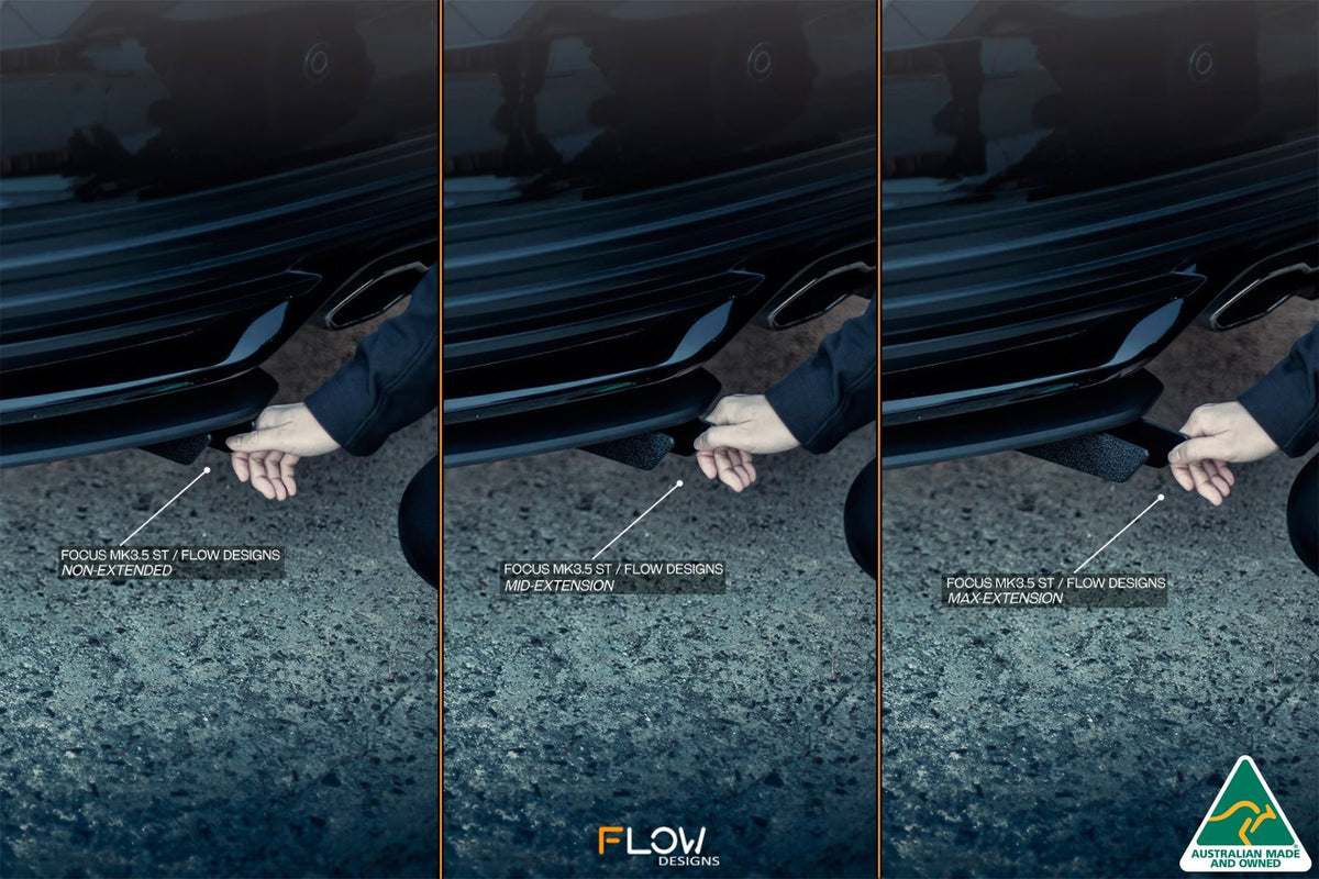 Flow Designs - MK3.5 Focus ST (Facelift) Rear Diffuser Set