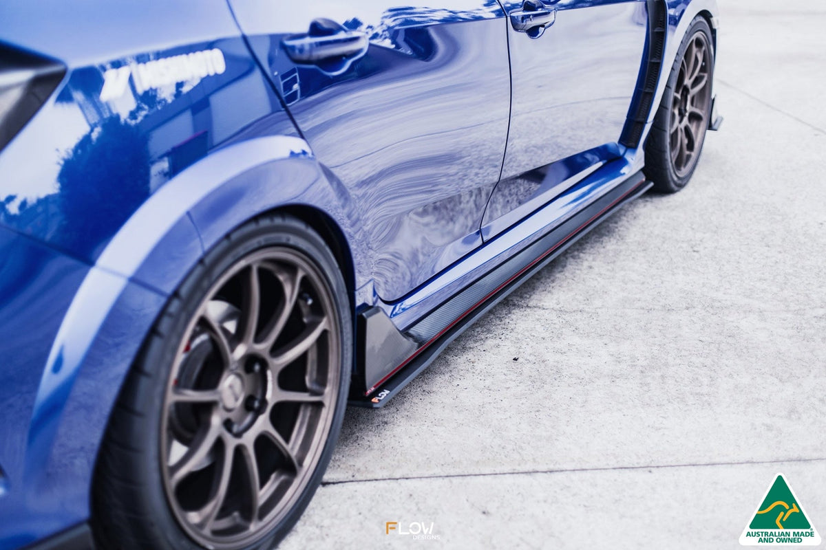 Flow Designs - FK8 Civic Type R Side Skirt Splitters (Pair)