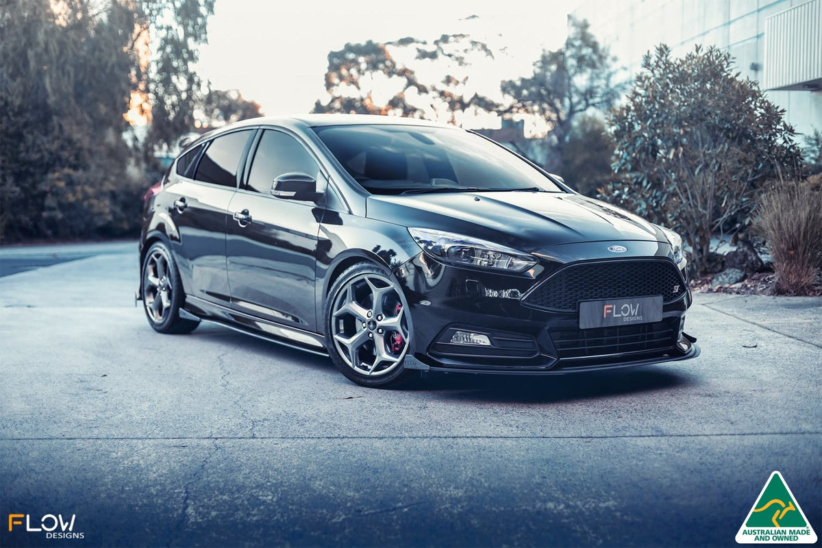 Flow Designs - MK3.5 Focus ST (Facelift) Front Lip Splitter Winglets (Pair)