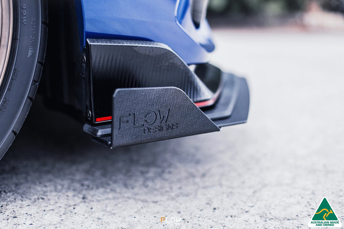 Flow Designs - FK8 Civic Type R Front Lip Splitter Winglets (Pair)