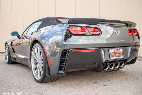 RokBlokz - Chevrolet Corvette C7 2014-2019 Splash Guards for 2014-2019 Chevrolet Corvette - front view