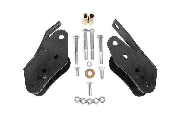 BMR 05-14 S197 Mustang Bolt-On Control Arm Relocation Brackets - Black Hammertone - CAB005H