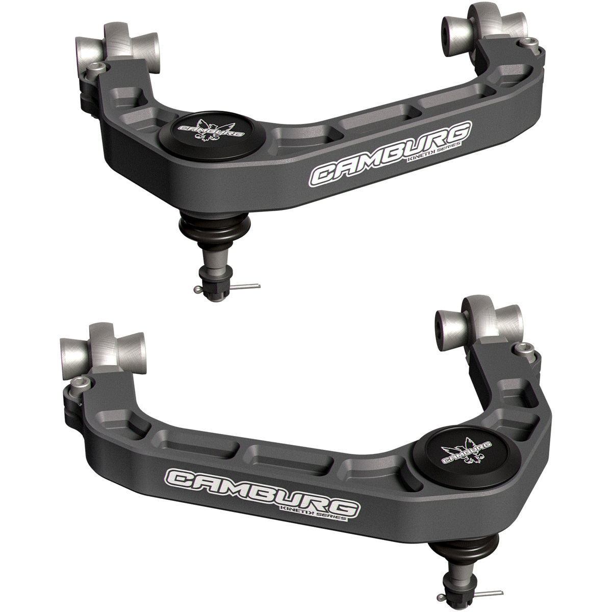 Camburg 04-14 Ford F-150 2WD/4WD KINETIK Performance Billet X-Joint XL Upper Arms (Grey) - CAM-110231-GRY