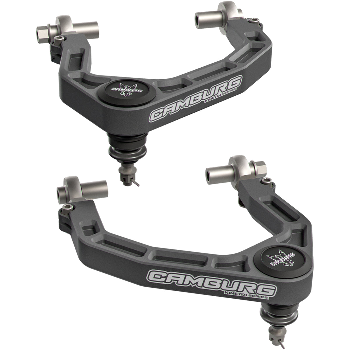 Camburg 21-25 Ford Bronco KINETIK Performance Billet X-Joint XL Upper Arms (Grey) - CAM-110236-GRY