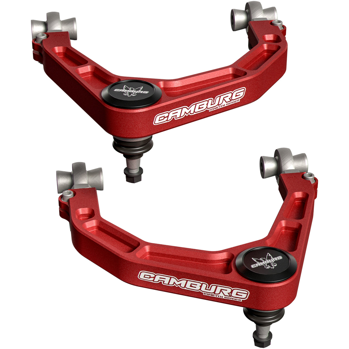 Camburg 21-25 Ford F-150 Raptor KINETIK Performance Billet X-Joint XL Upper Arms (Red) - CAM-110322-RED