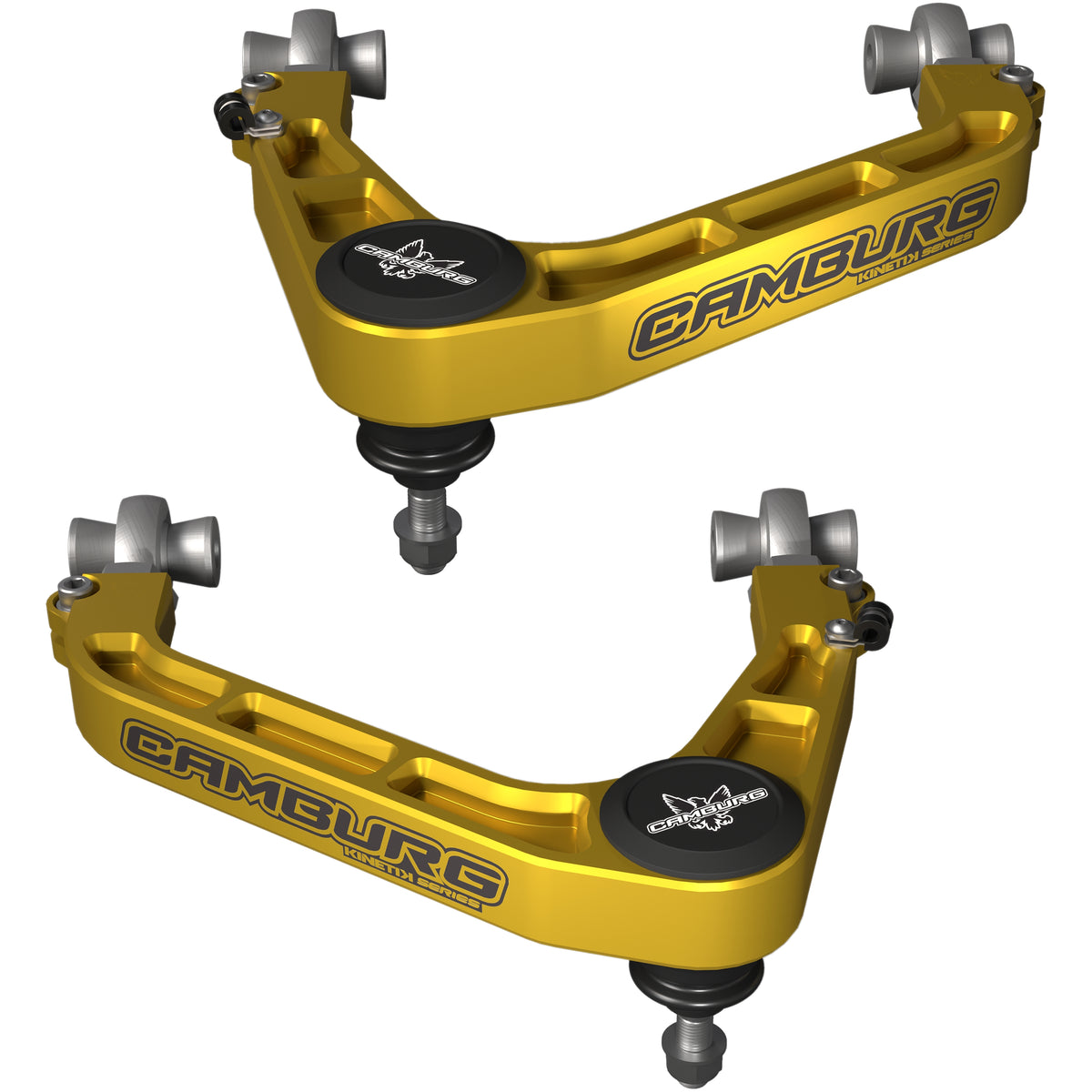 Camburg 19-25 Chevy/GMC 1500 2WD/4WD KINETIK Performance Billet X-Joint XL Upper Arms (Gold) - CAM-210100-GLD