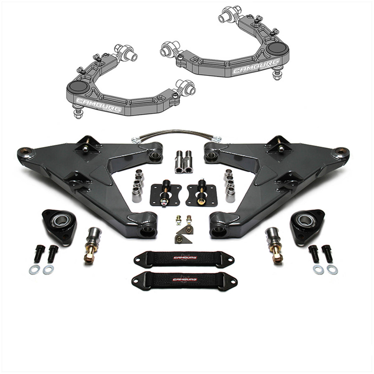 Camburg 07-21 Toyota Tundra 2WD/4WD Race Series L/T Kit (Billet UCA) (Grey) - CAM-310018-K-GRY