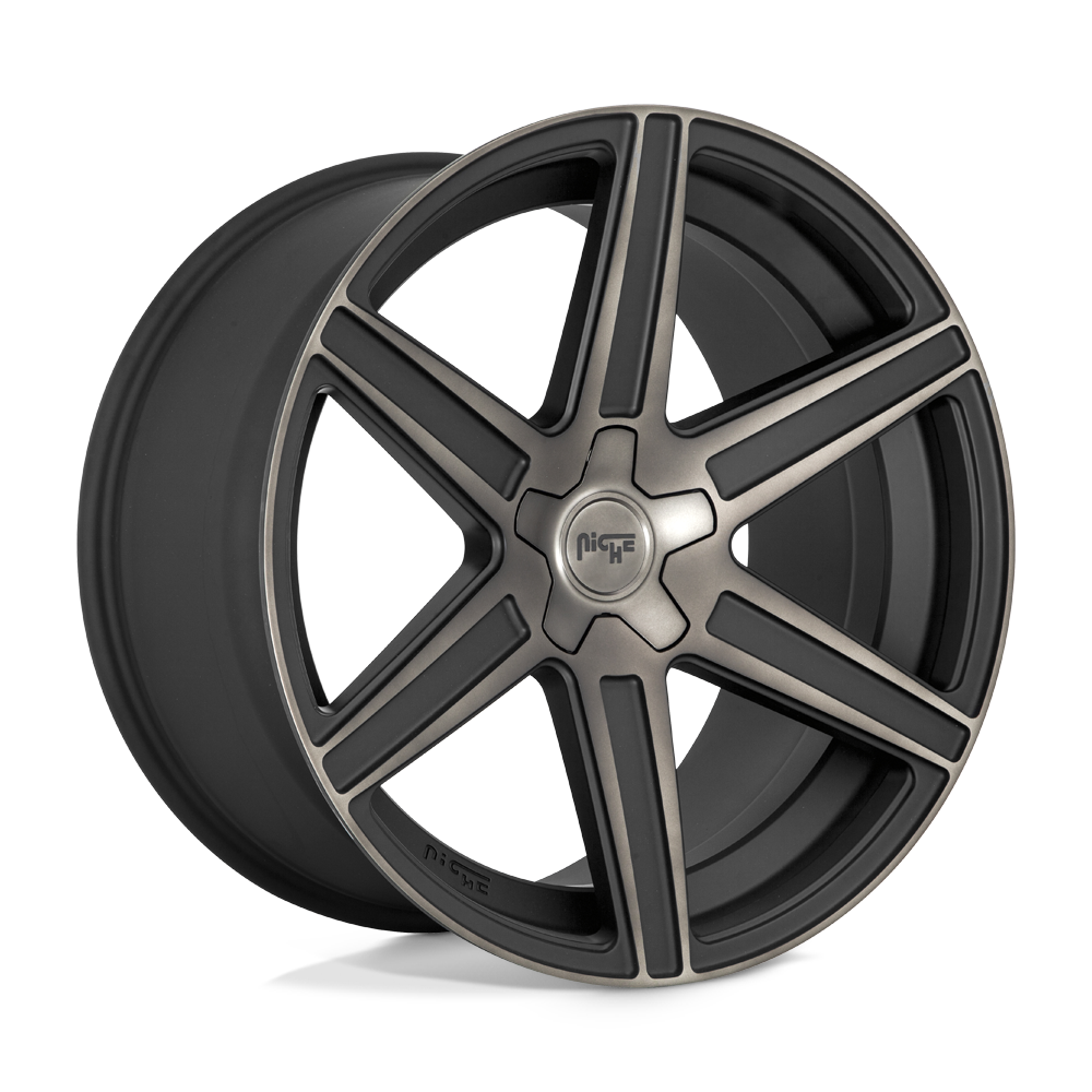 Niche 1PC M236 Carina 20X10.5 5X112 +40MM Matte Mach Double Dark Tint