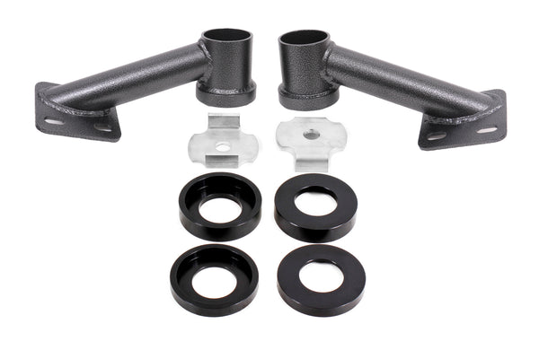 BMR 15-23 S550 Mustang Cradle Bushing Lockout Kit - Black Hammertone - CB005H
