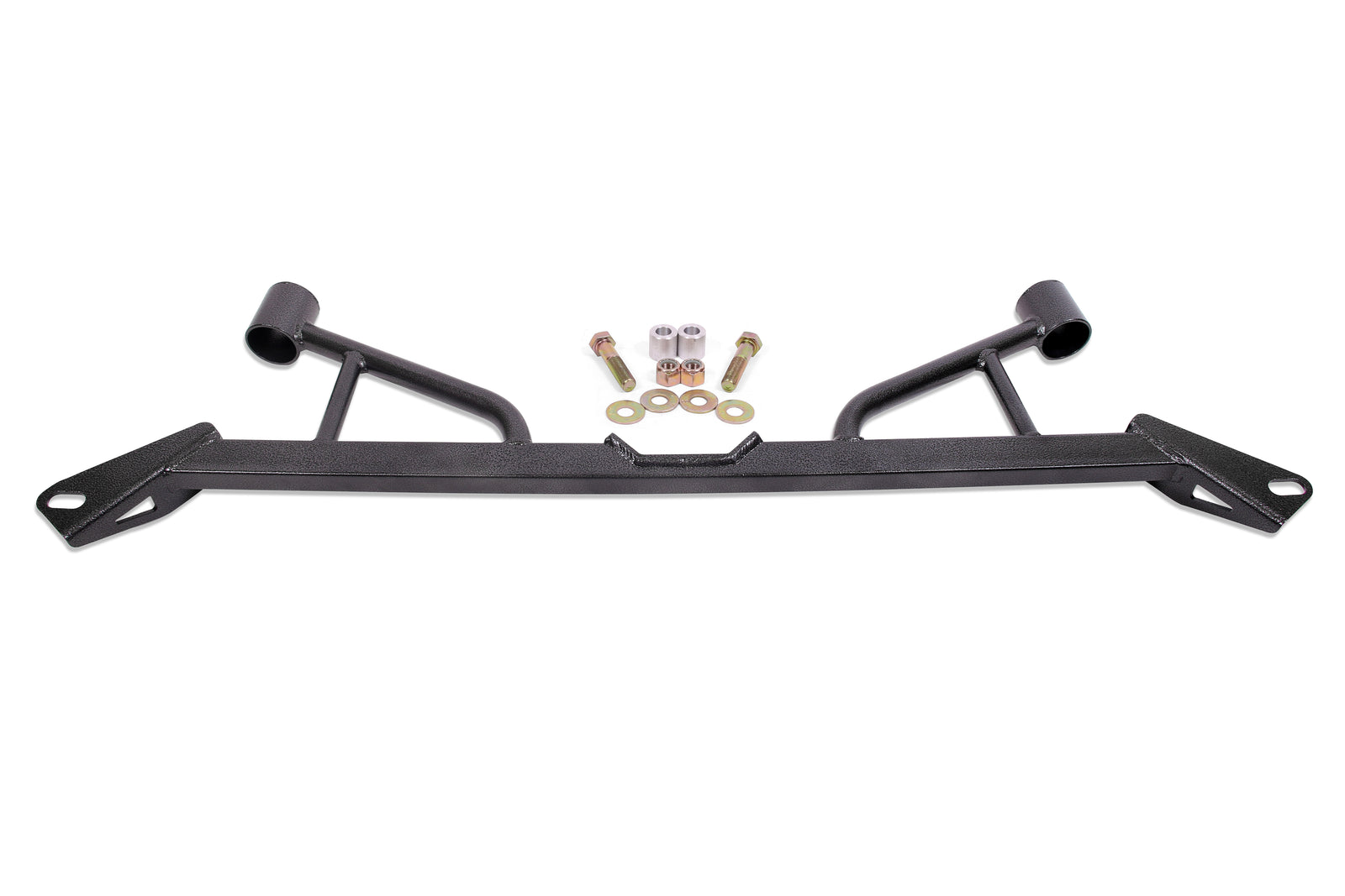 BMR 15-23 S550 Mustang Front 4-Point Subframe Chassis Brace - Black Hammertone - CB006H