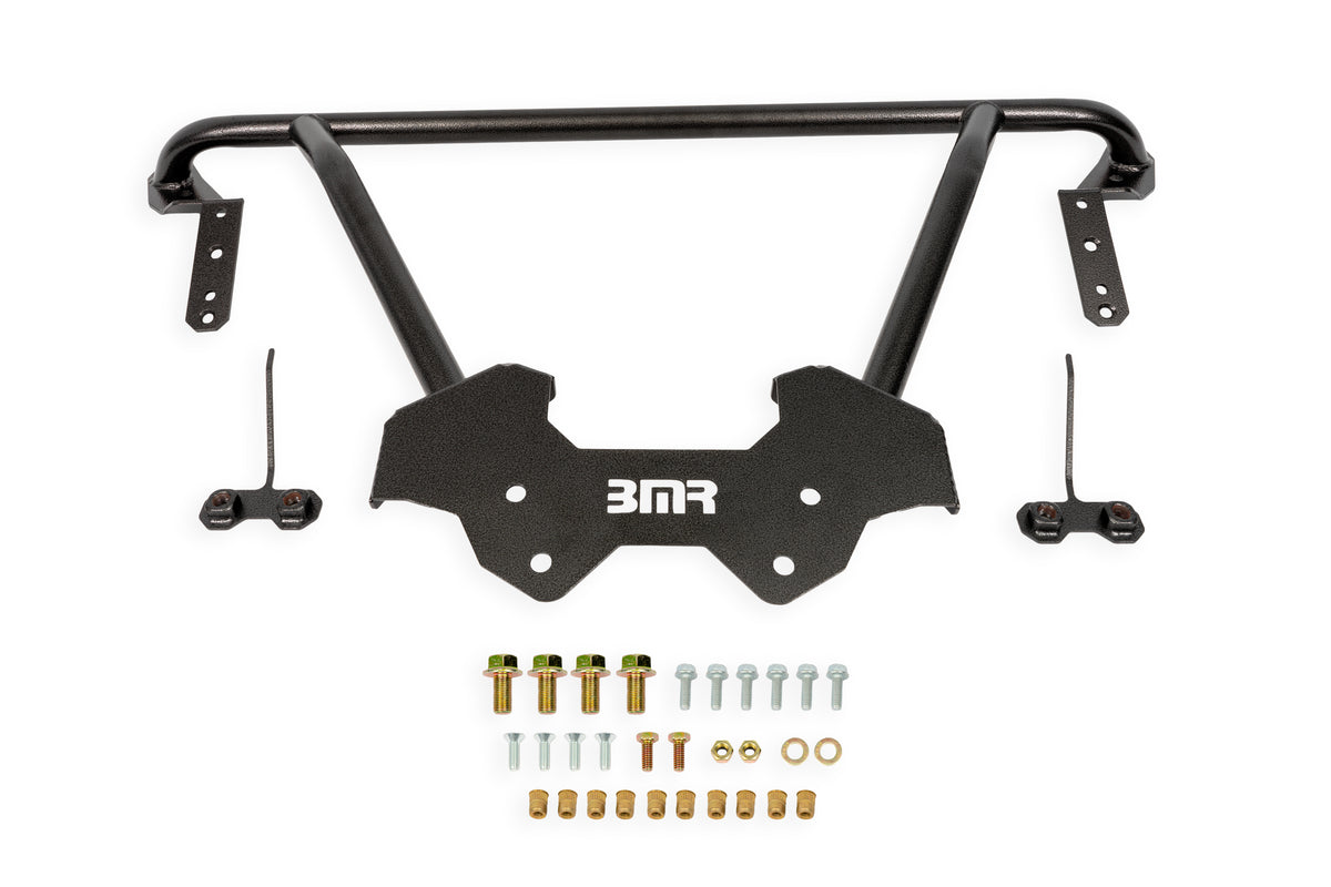 BMR Suspension 64-72 GM A-Body Front Reinforcement Brace - Black Hammertone - CB410H