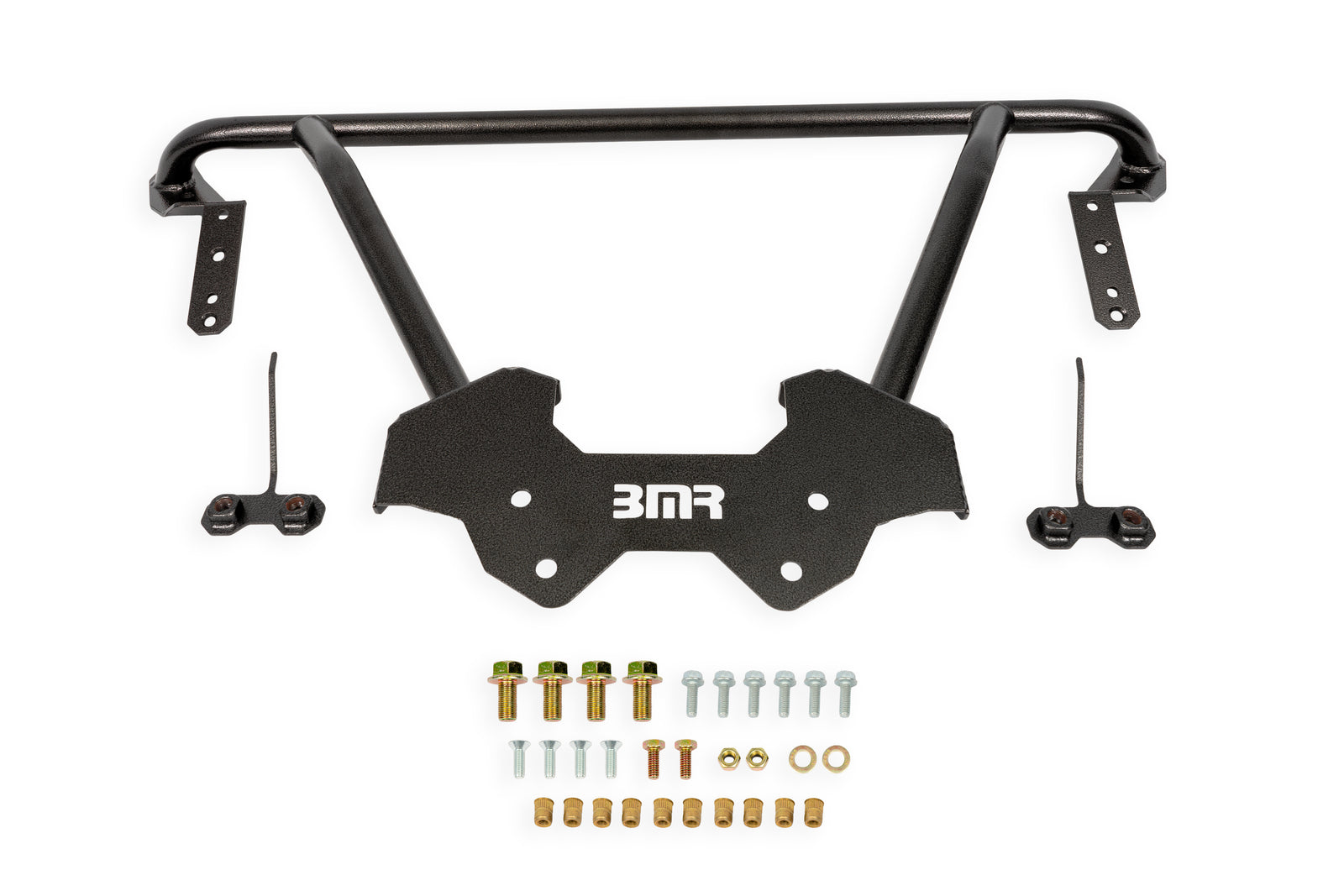 BMR Suspension 64-72 GM A-Body Front Reinforcement Brace - Black Hammertone - CB410H
