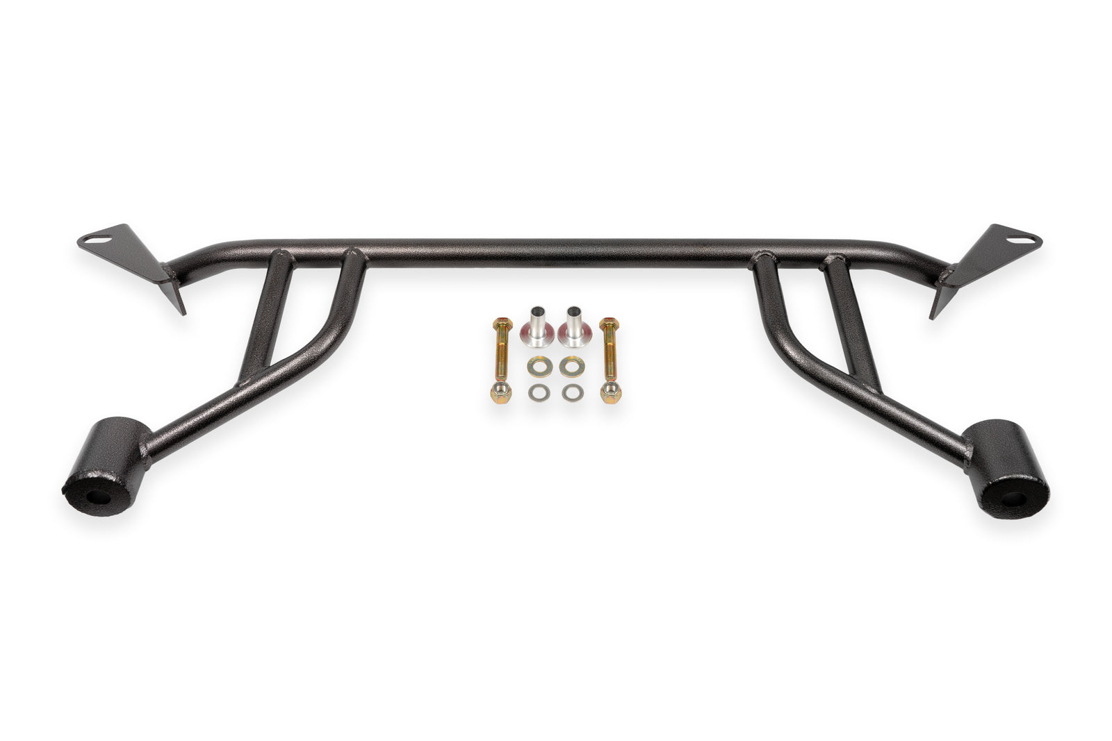 BMR 24-25 Ford Mustang S650 Chassis Brace Front Subframe 4-point - Black Hammertone - CB770H