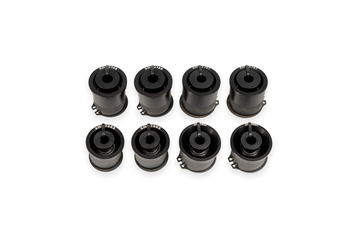 BMR 97-04 Chevrolet Corvette C5 / 05-13 C6 Rear Upper & Lower Control Arms Bearing Kit - Black - CBK557