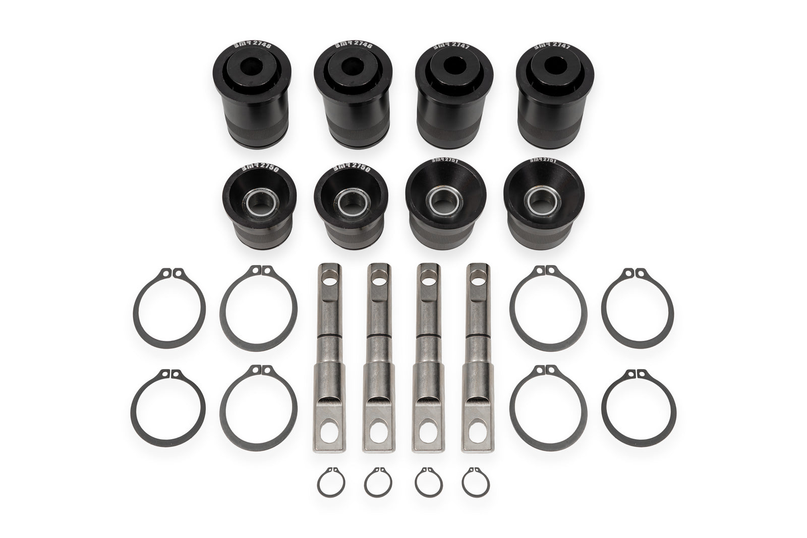 BMR 14-19 Chevrolet Corvette C7 Rear Upper & Lower Control Arm Bearing Kit - Black Anodized - CBK577