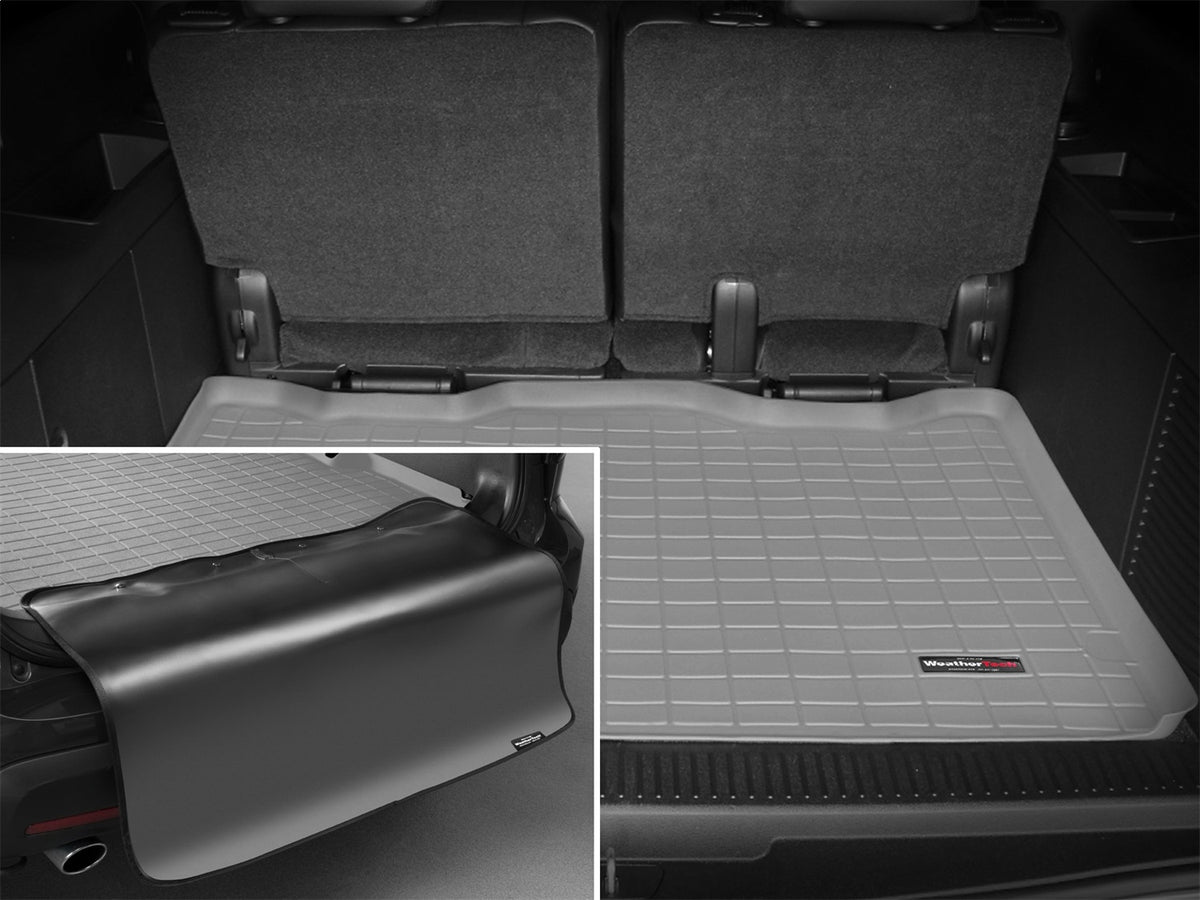 Weathertech - Cargo Liner w/Bumper Protector - Gray Behind 3rd Row Seating - 42311SK