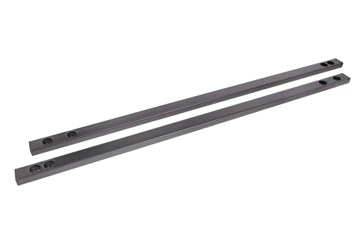 BMR 15-23 S550 Mustang Super Low Profile Chassis Jacking Rails - Black Hammertone - CJR002H