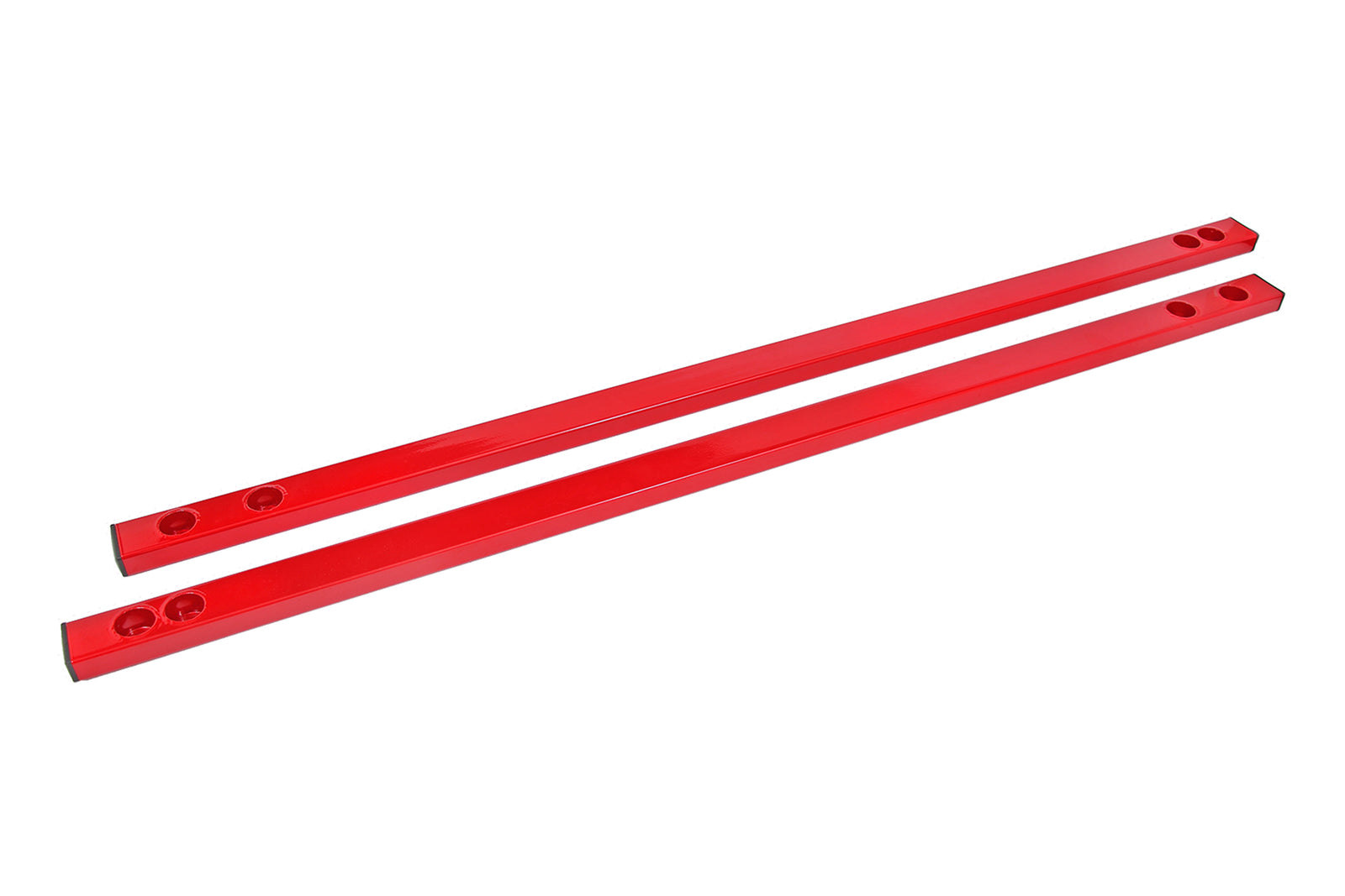 BMR 15-23 S550 Mustang Super Low Profile Chassis Jacking Rails - Red - CJR002R