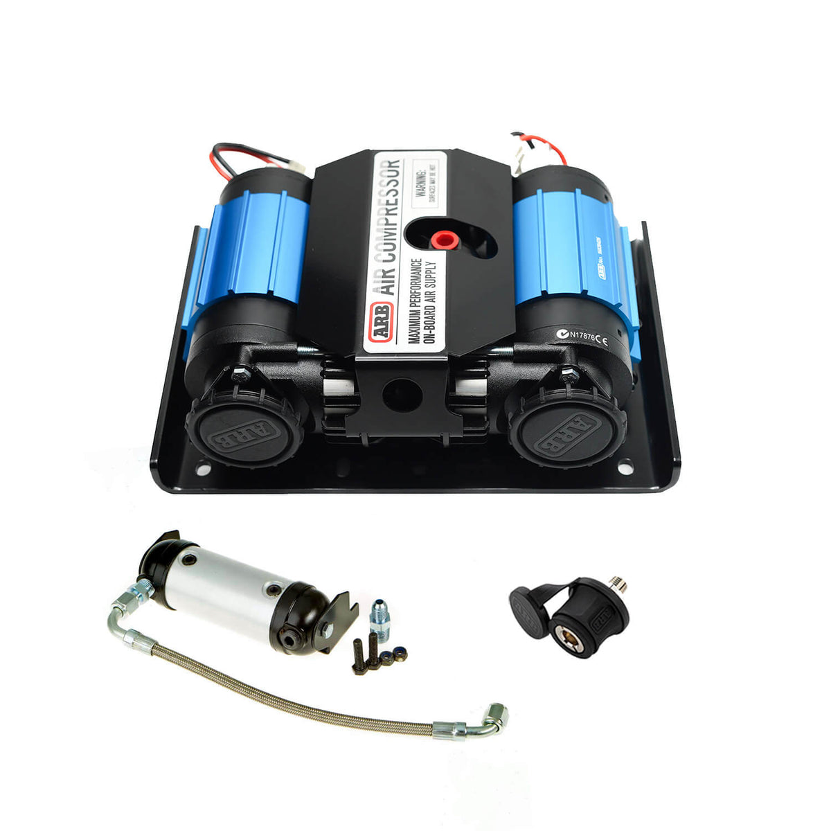 ARB Ford Bronco Twin 12V Onboard Compressor Kit - CKMTA12BK1 for 2021-2026 Ford Bronco - front view