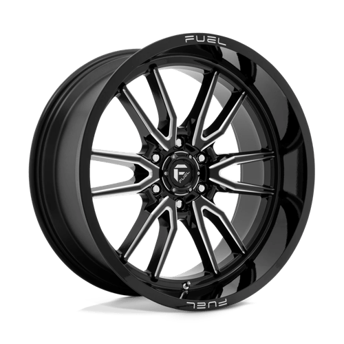 Fuel Off-Road Aluminum Wheels 22X10 Clash D761 Gloss Black Milled