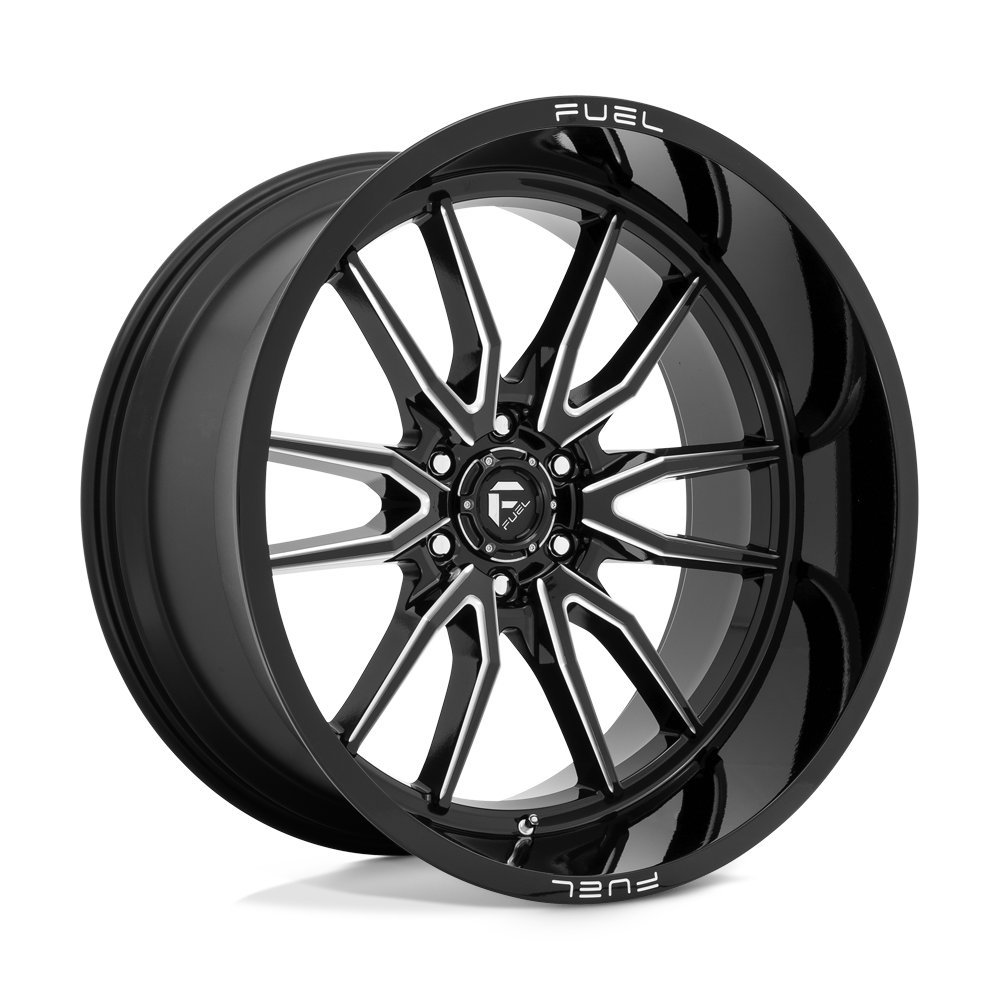 Fuel Off-Road Aluminum Wheels 24X12 Clash D761 Gloss Black Milled