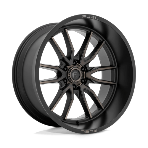 Fuel Off-Road Aluminum Wheels 24X12 Clash D762 Matte Black Double Dark Tint