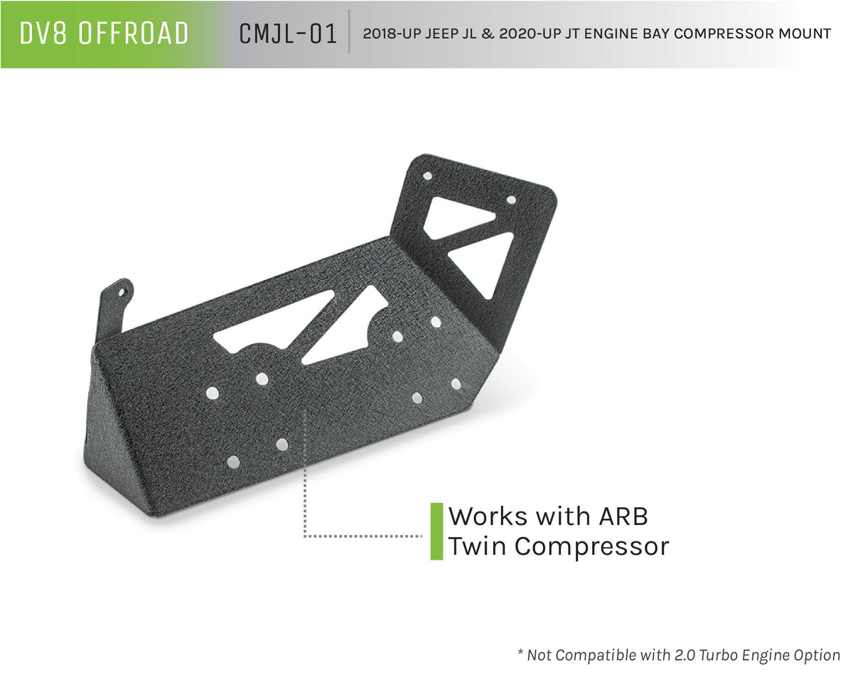 DV8 Offroad - Engine Bay Compressor Mount - CMJL-01