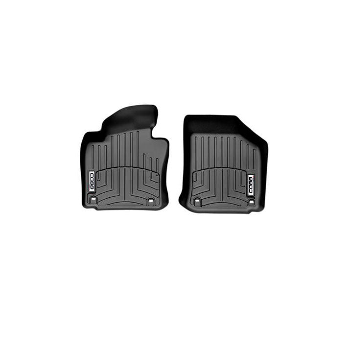 COBB 10-14 Vokswagen GTI (Oval Floor Retention AT Only) Front FloorLiner by WeatherTech - Black - WT440801