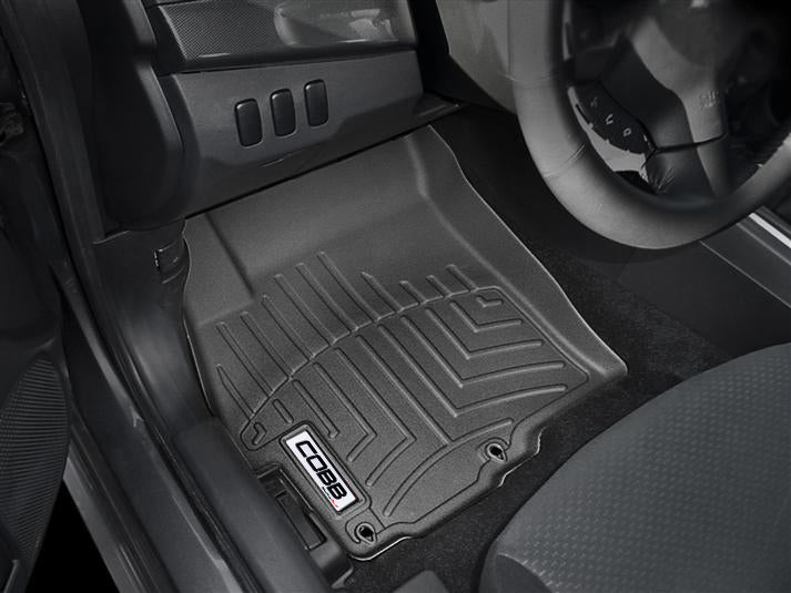 COBB 09-15 Mitsubishi Ralliart / 08-15 Evo X Front FloorLiner by WeatherTech - Black - WT442231