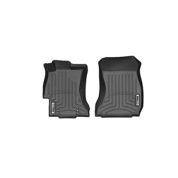 COBB 15-21 Subaru WRX / STI Front FloorLiner by WeatherTech - Black - WT444391 for 2015-2021 Subaru WRX - front view