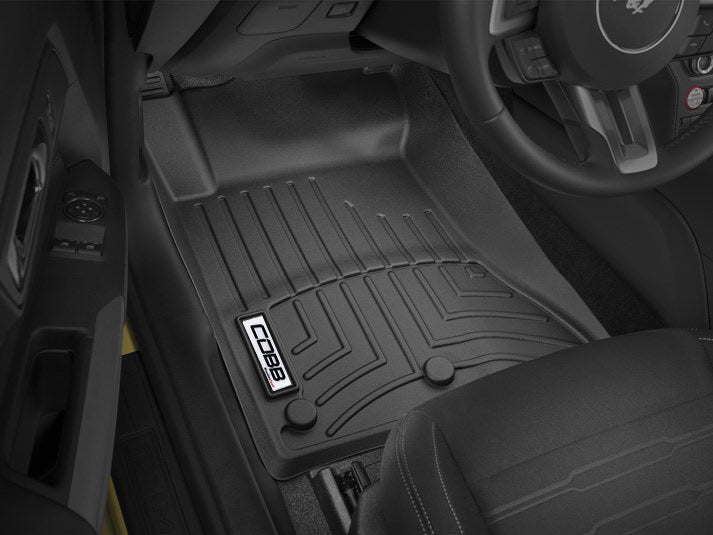COBB 15-17 Ford Mustang Front FloorLiner by WeatherTech - Black - WT446991
