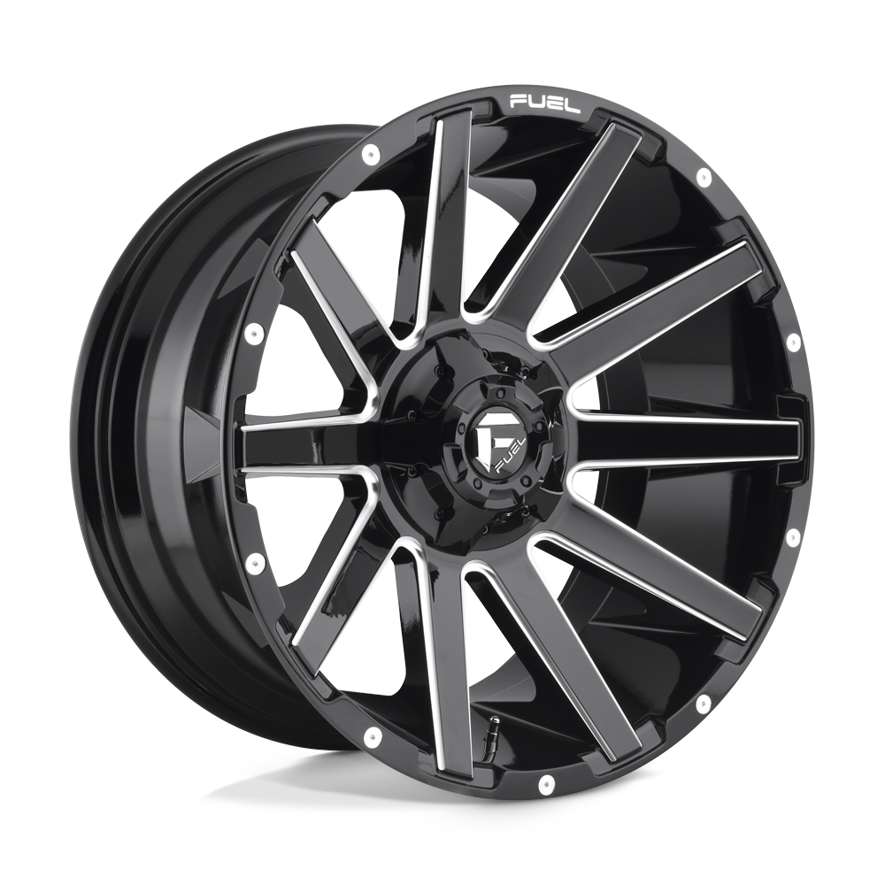 Fuel Off-Road Aluminum Wheels 20X10 Contra D615 Gloss Black Milled