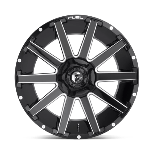 Fuel Off-Road D615 24X12 Gloss Black Milled 5x127/5.5 -44mm