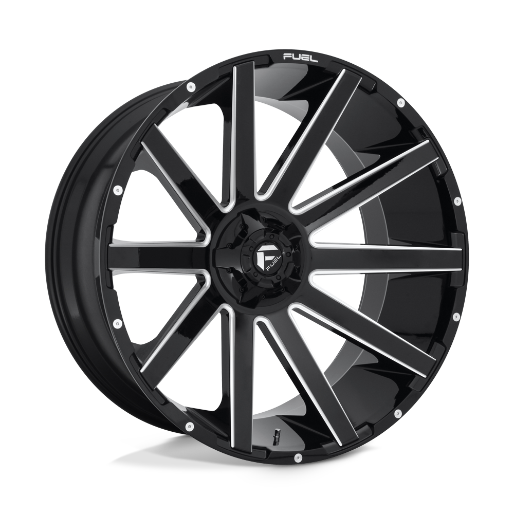Fuel Off-Road Aluminum Wheels 26X12 Contra D615 Gloss Black Milled