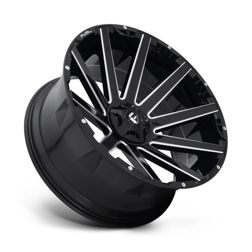 Fuel Off-Road Aluminum Wheels 26X12 Contra D615 Gloss Black Milled