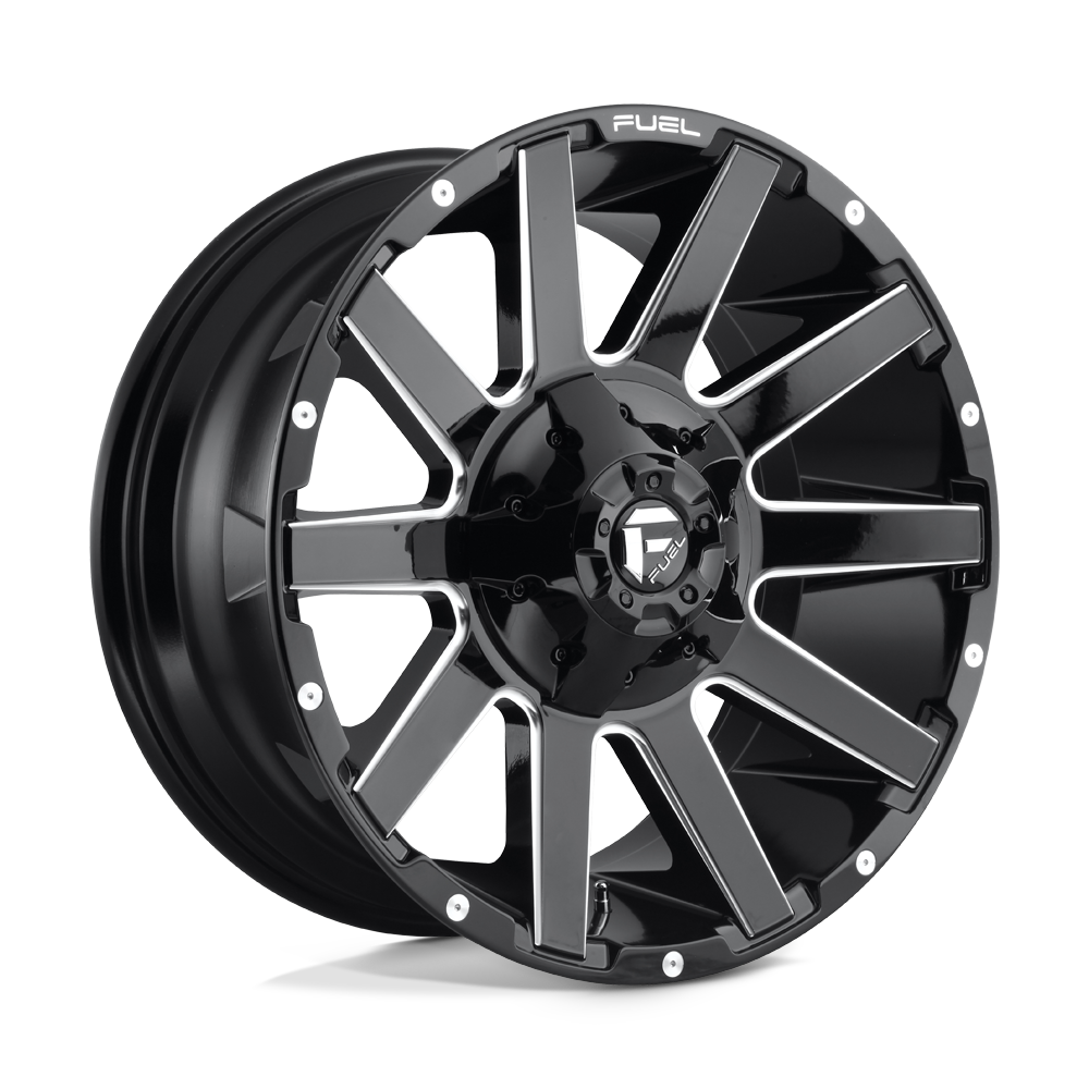 Fuel Off-Road D615 20X9 Gloss Black Milled 8x180 +20mm